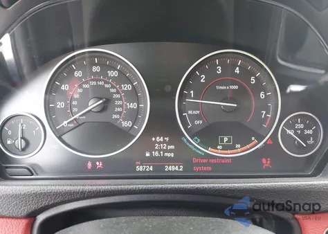 2014 BMW 435I из США, поврежденный, VIN WBA3R1C53EK191289